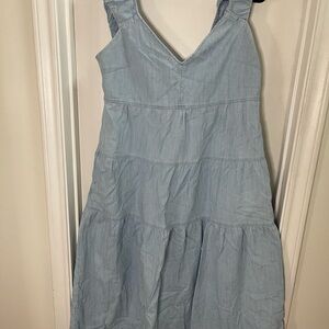 Old Navy Light Blue Midi Dress
